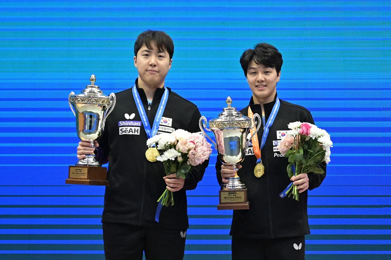 탁구 대표팀 ITTF ATTU 아스타나 아시아 탁구 선수권 대회 경기 결과 임종훈 안재현 남자 복식 금메달 신유빈 전지희 혼합 여자 단체전 카자흐스탄