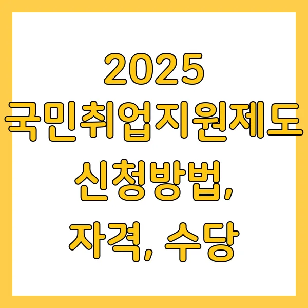 국민취업지원제도 신청방법, 취업성공수당, 국취제 구직촉진수당 지급일