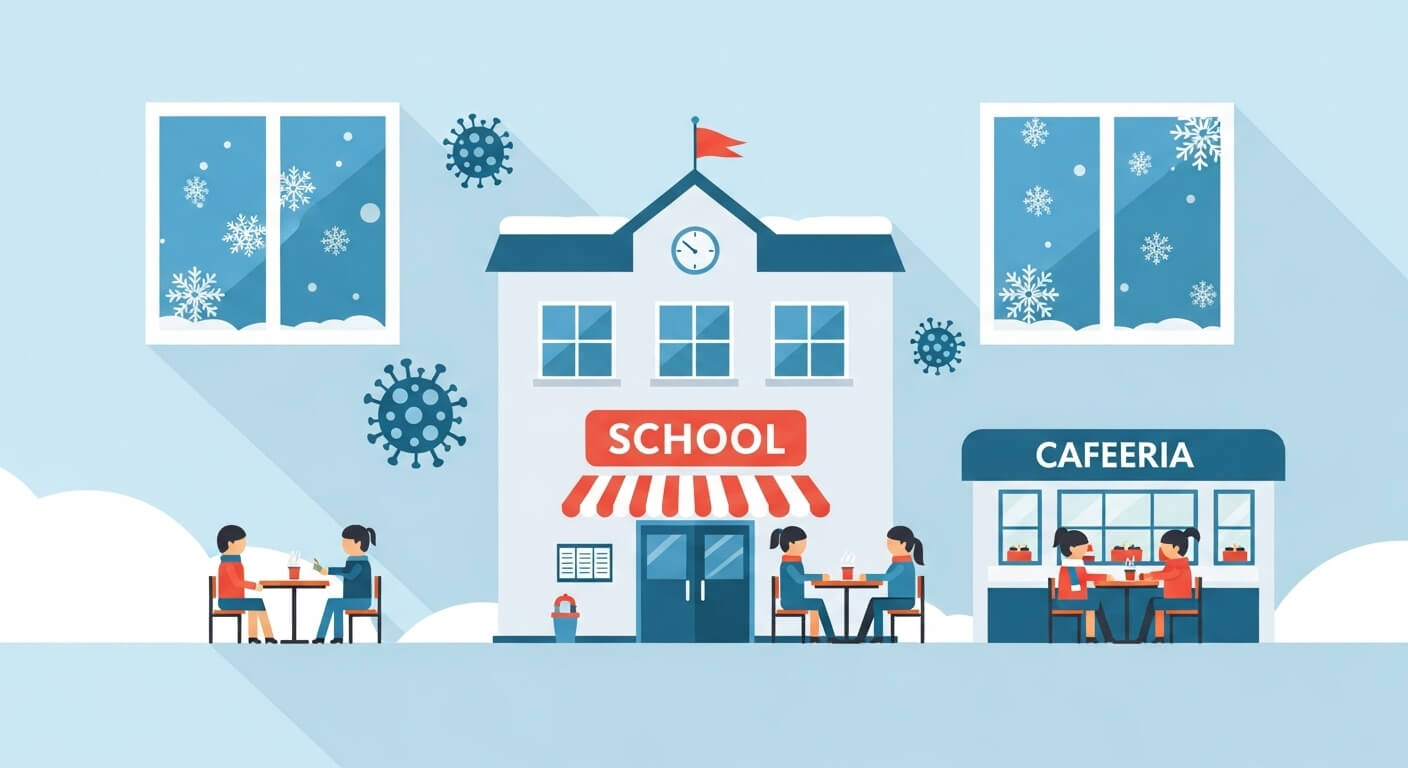 겨울철 학교·급식소 노로바이러스 확산주의