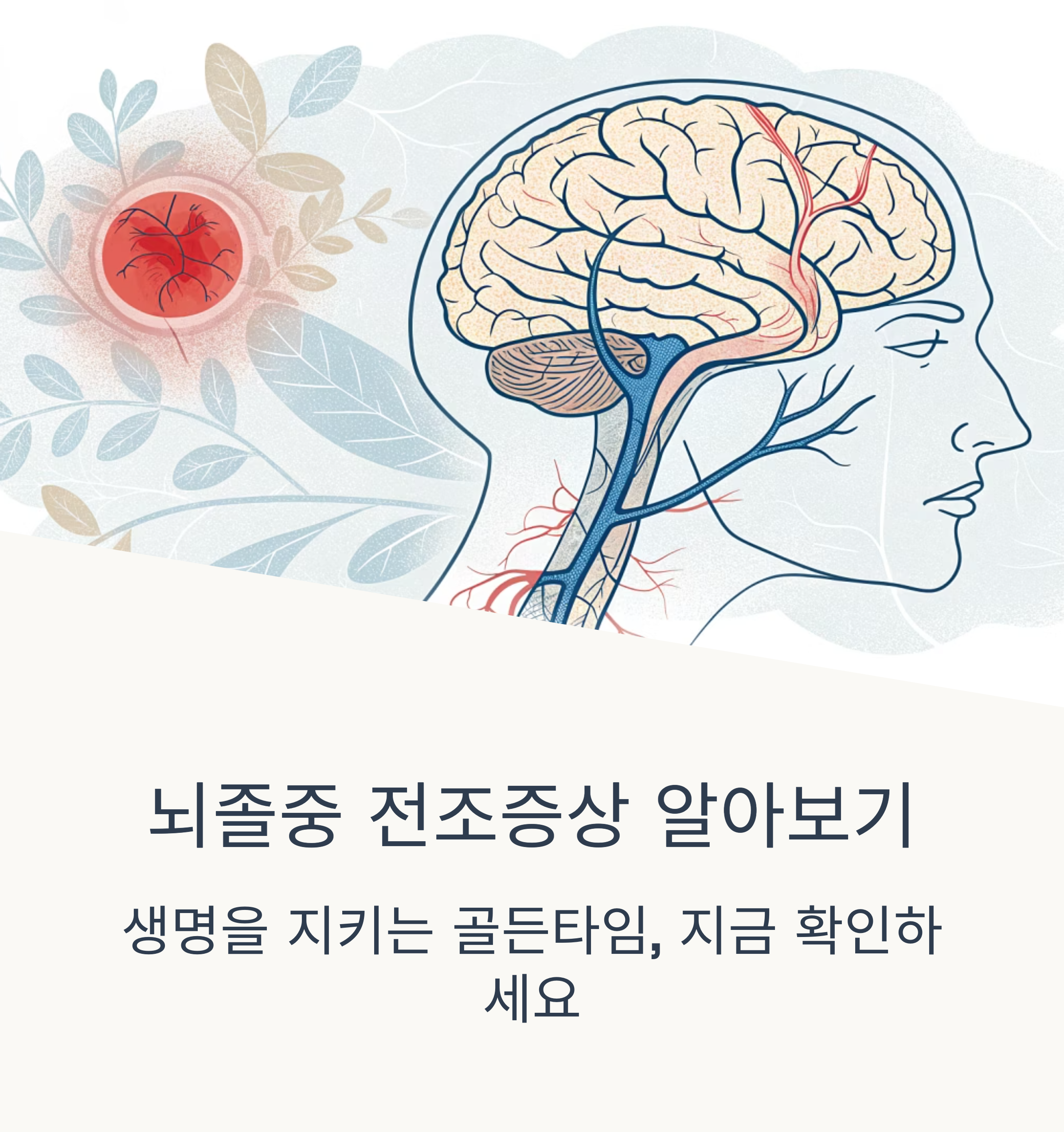 갑작스러운 이상 신호? 뇌졸중 전조증상 이렇게 구별하세요