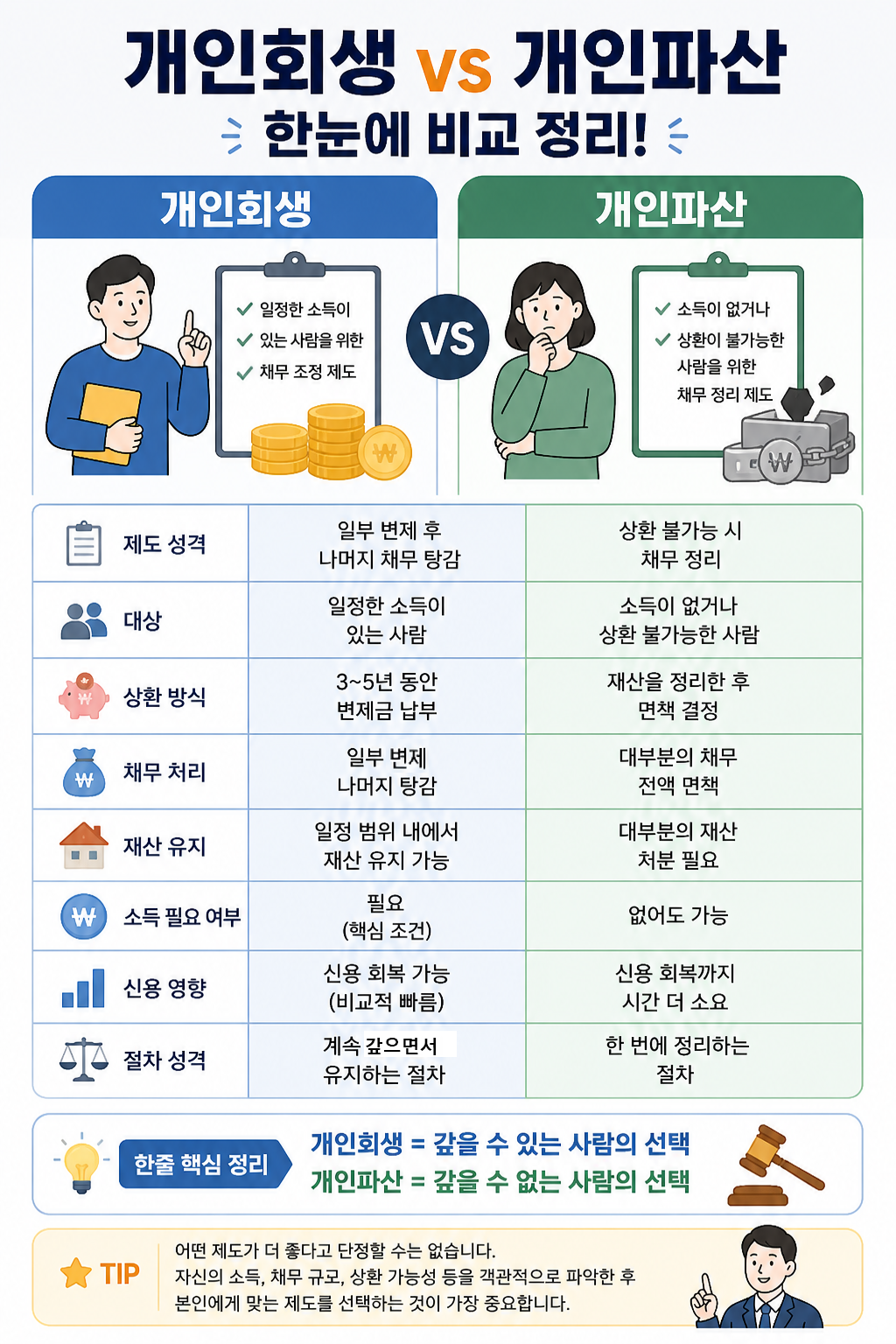 개인회생, 개인파산
