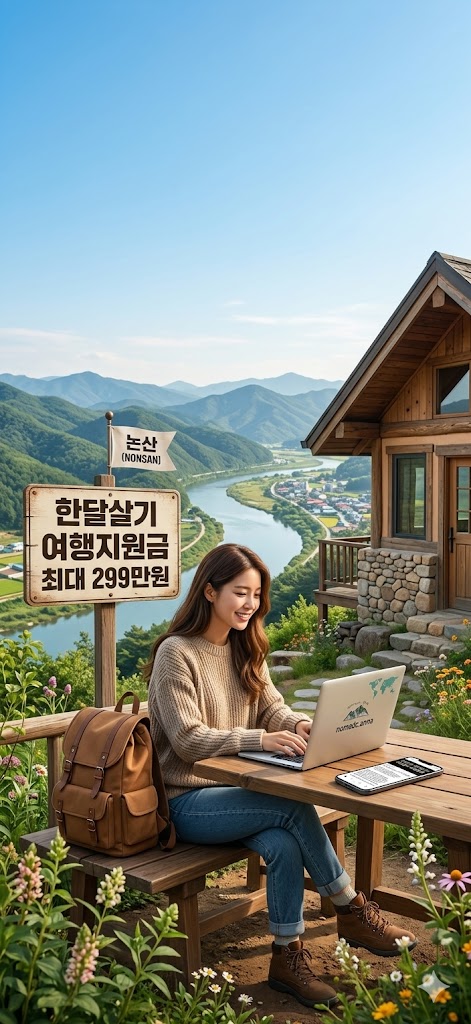 한달살기 여행지원금 299만원 혜택 안내 이미지