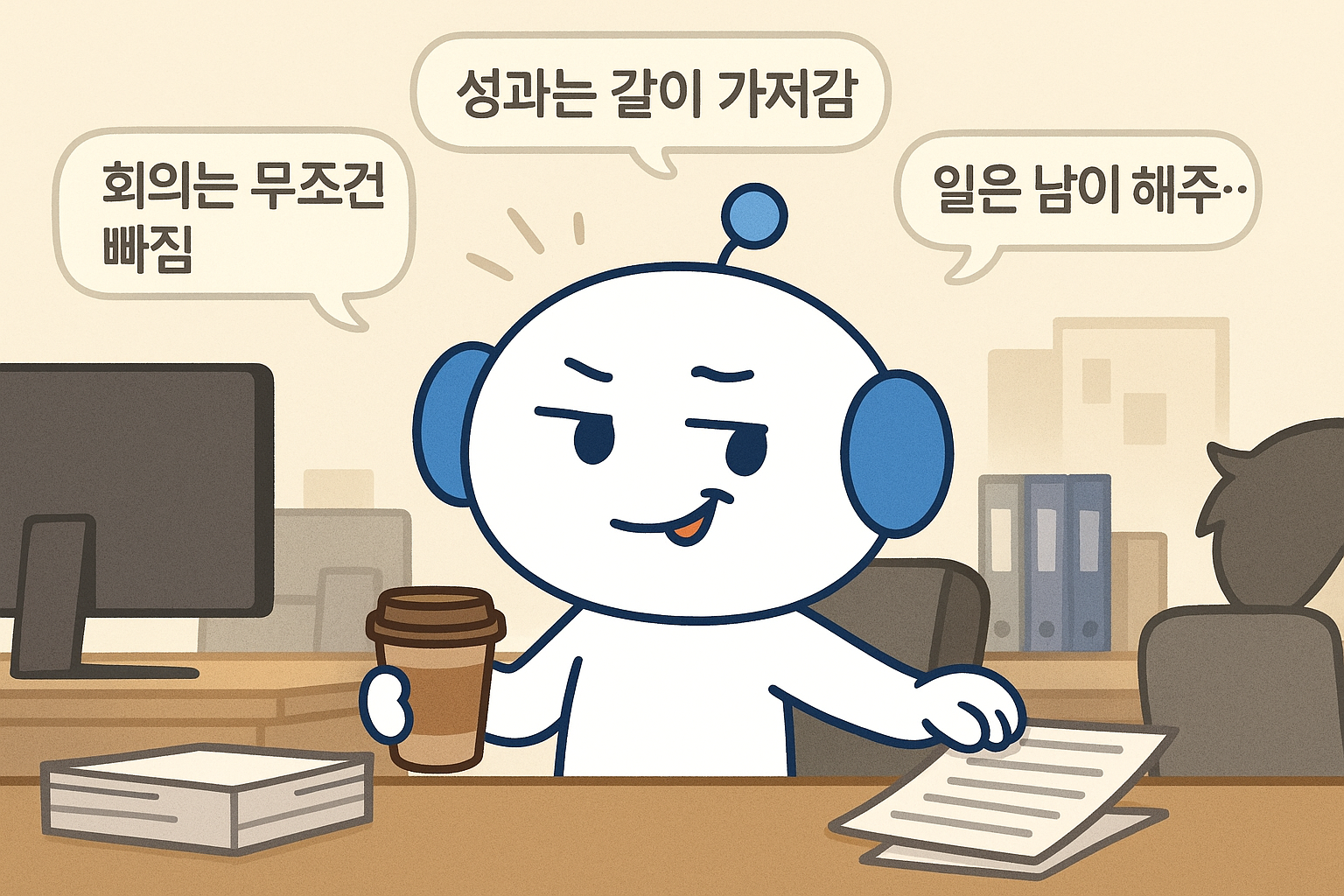 회사에 꼭 있는 얌체 스타일 TOP1: 앞에서는 일하는 척, 뒤에서는 뺀질거리는 사람 대처법