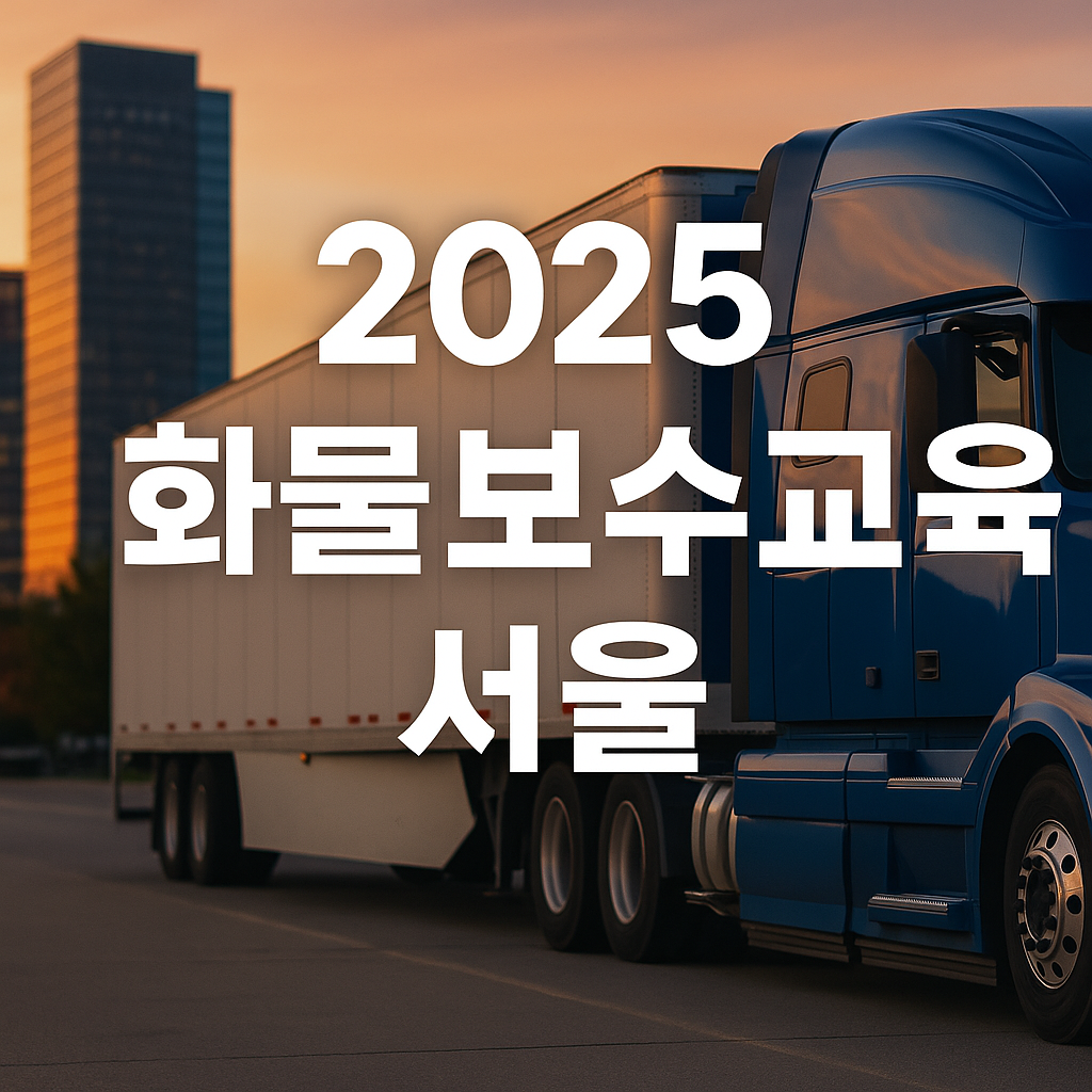 화물운송종사자 보수교육 서울