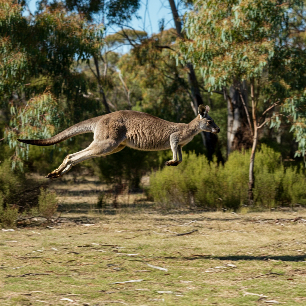 캥거루의활동모습