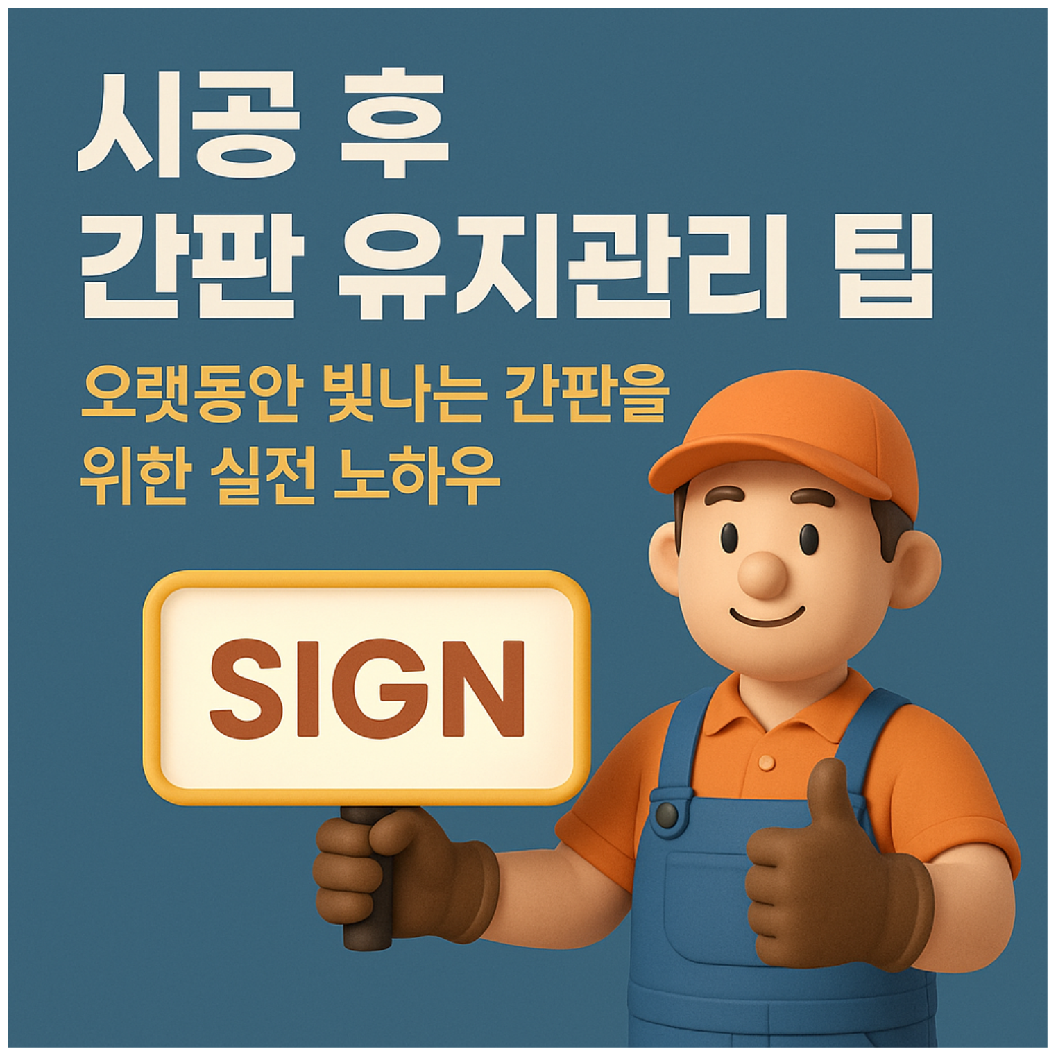 시공 후 간판 유지관리 팁: 오랫동안 빛나는 간판을 위한 실전 노하우