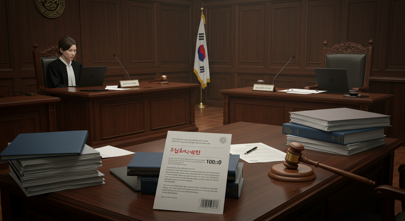 판결문, 과실비율
