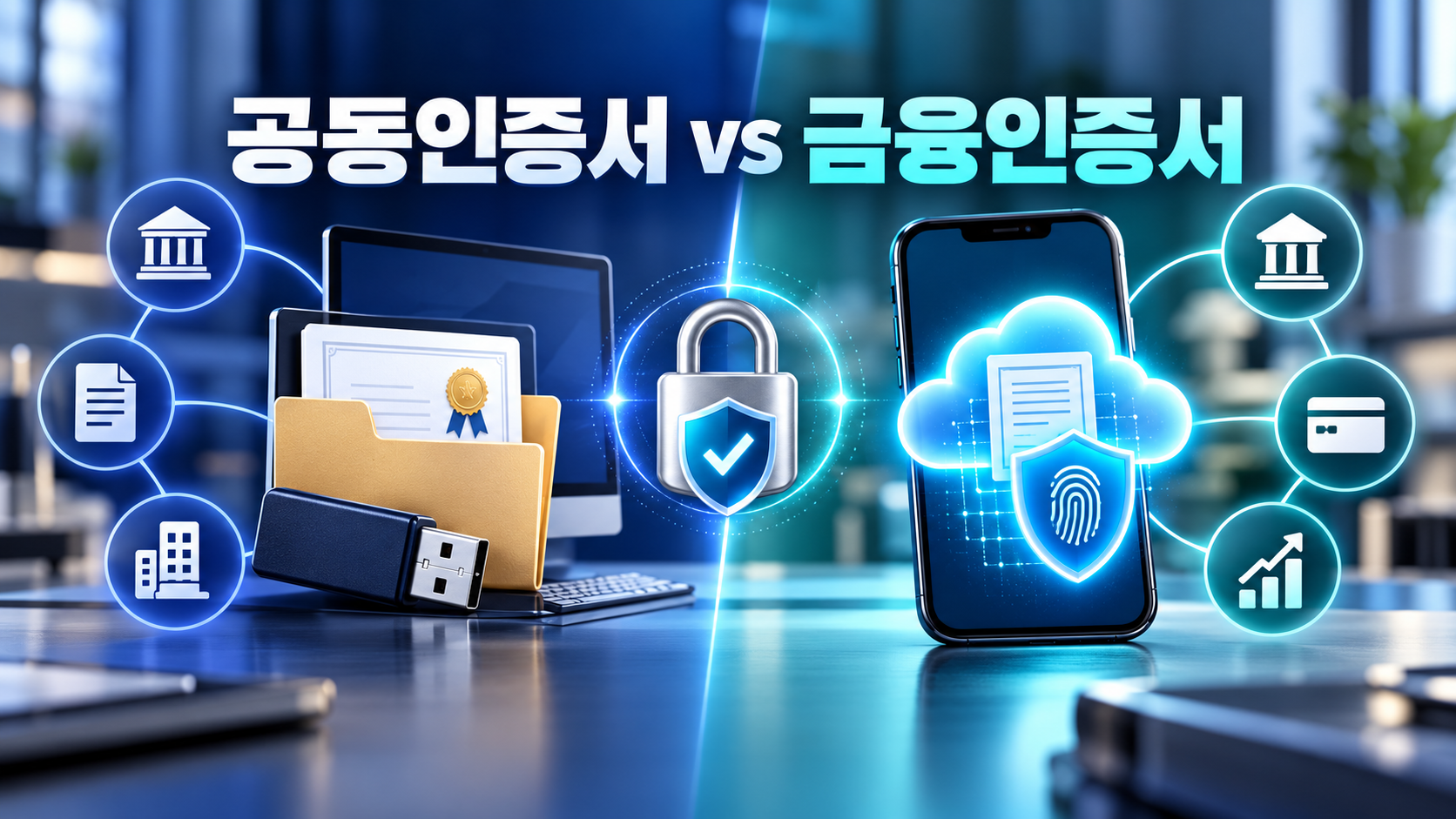 공동인증서와 금융인증서 차이: 어디에서 각각 사용할까? (완벽 사용처 정리)