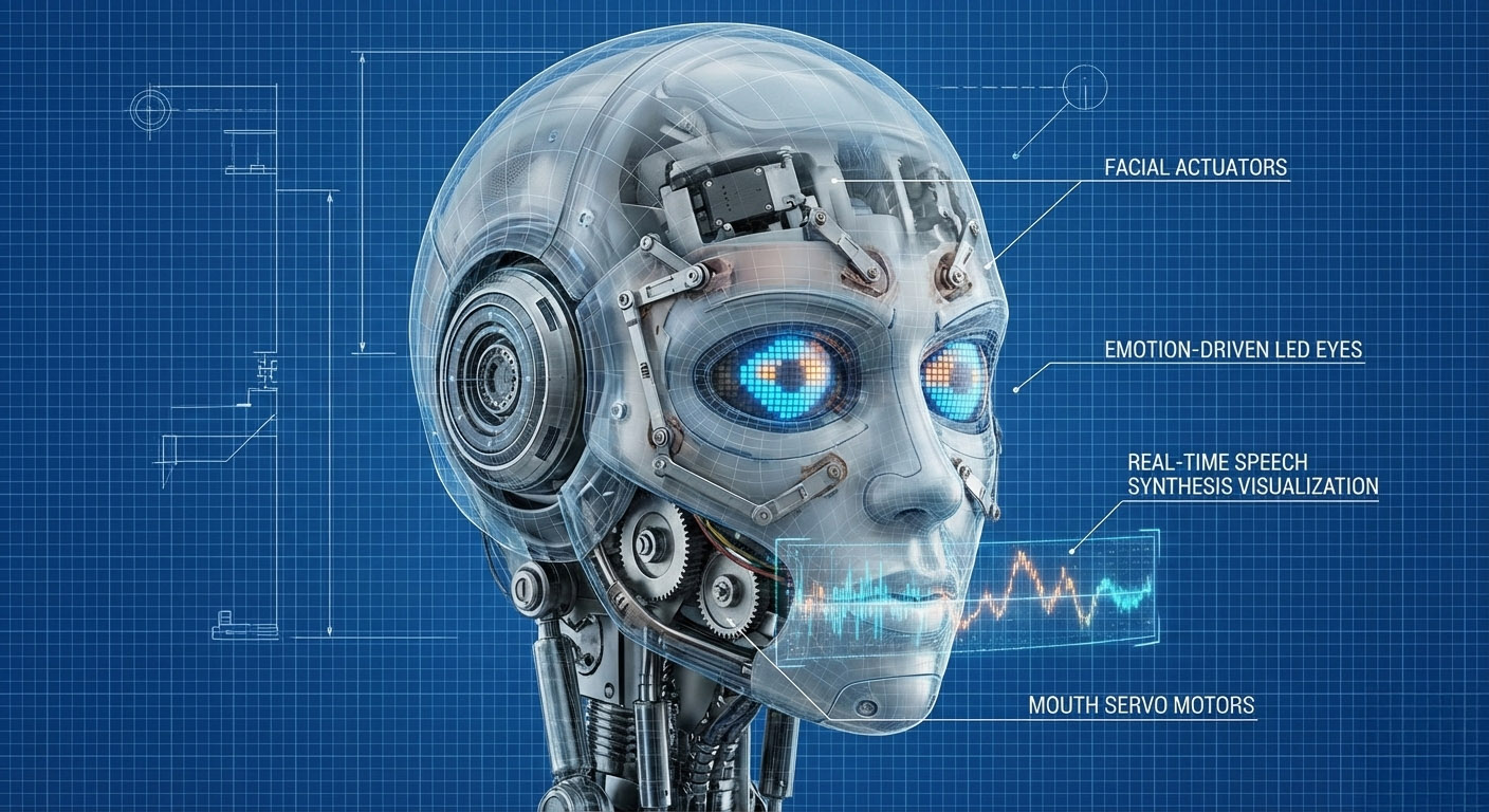 휴머노이드 얼굴 표정과 음성 연동 AI 설계: 200~300ms 지연 목표로 “말과 표정이 같이 움직이게” 만듭니다