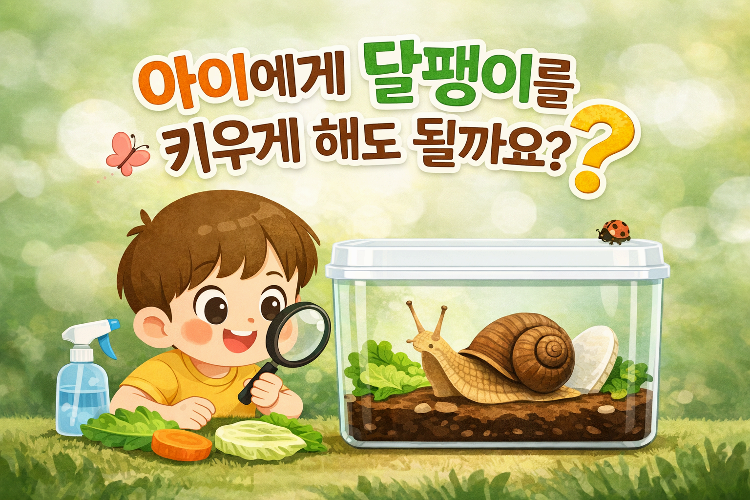 달팽이 키우기 완벽 가이드|이빨·먹이·수명·알·분양까지 정리