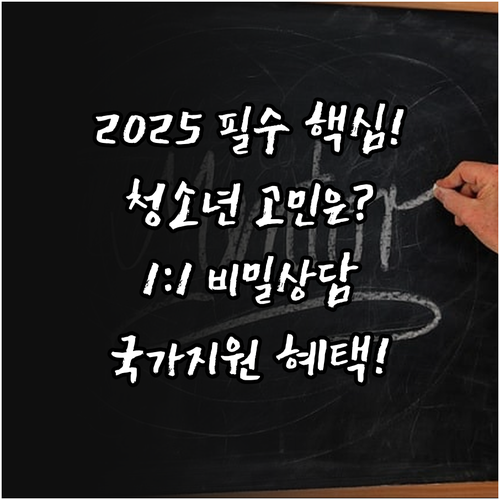 국가 지원 2025 청소년동반자 서비..