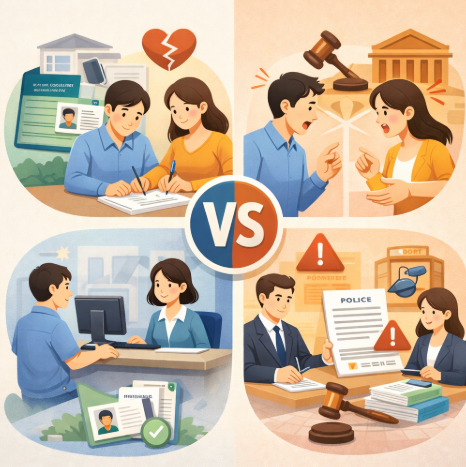 이혼 방식에 따라 달라지는 행정 절차 완전 정리