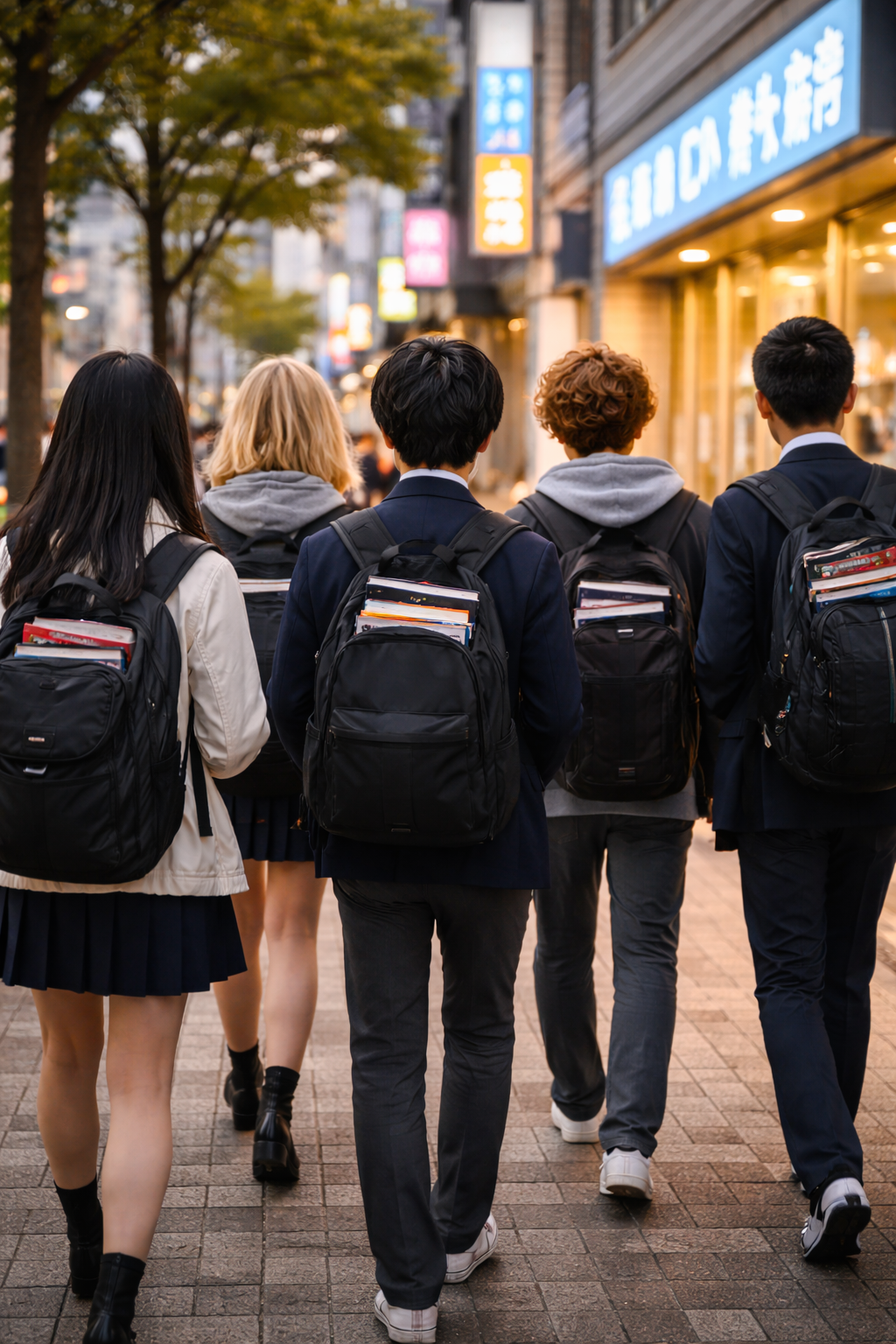 학원가기 바쁜 학생