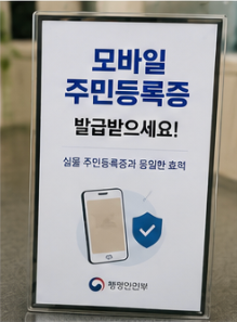 모바일 주민등록증 발급방법