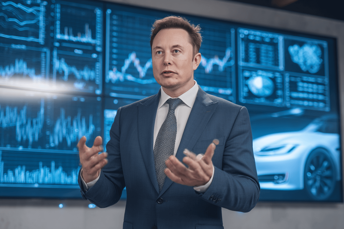 차트-스크린-앞에서-설명중인-남자-이미지