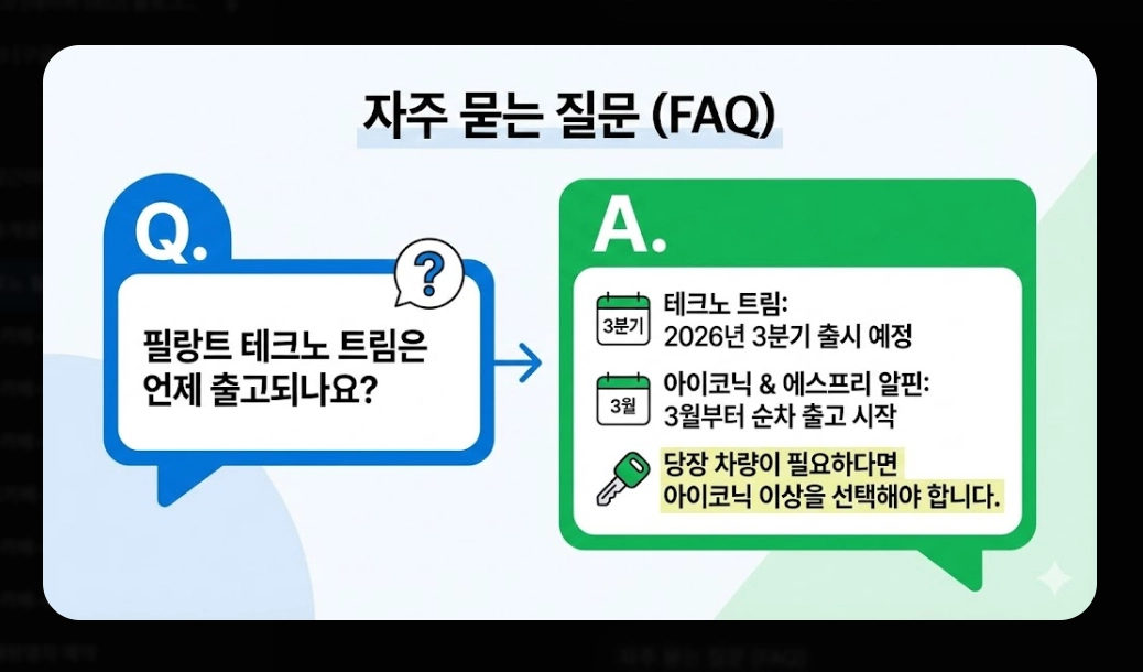 르노 필랑트 가격표 [2026년 최신] 트림별 옵션 추천 및 세제 혜택 총정리