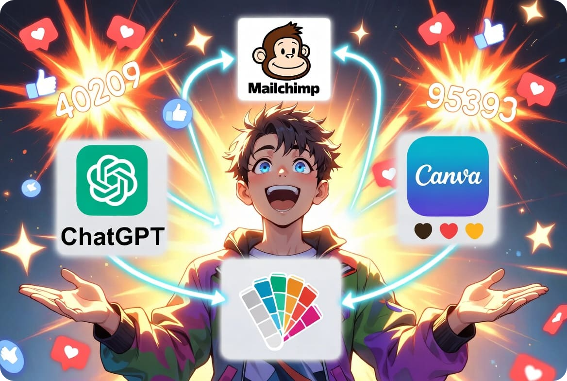 ChatGPT + Mailchimp + Canva