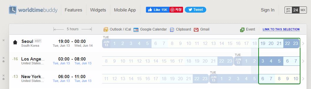 World time buddy website