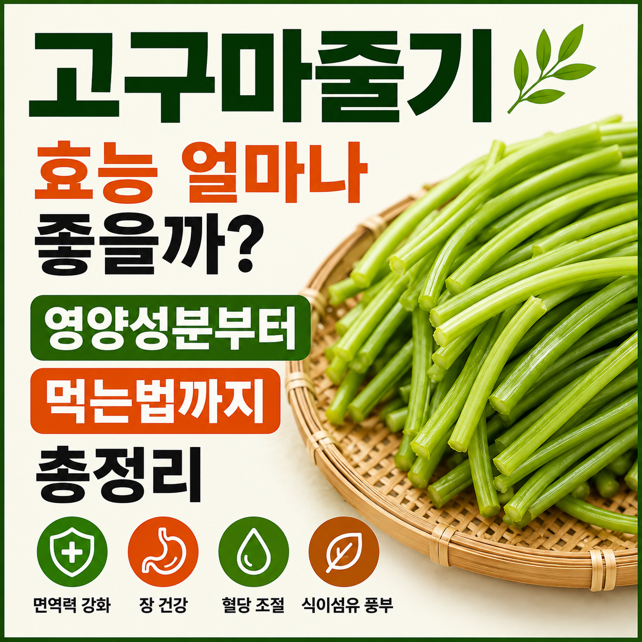 고구마줄기 효능
