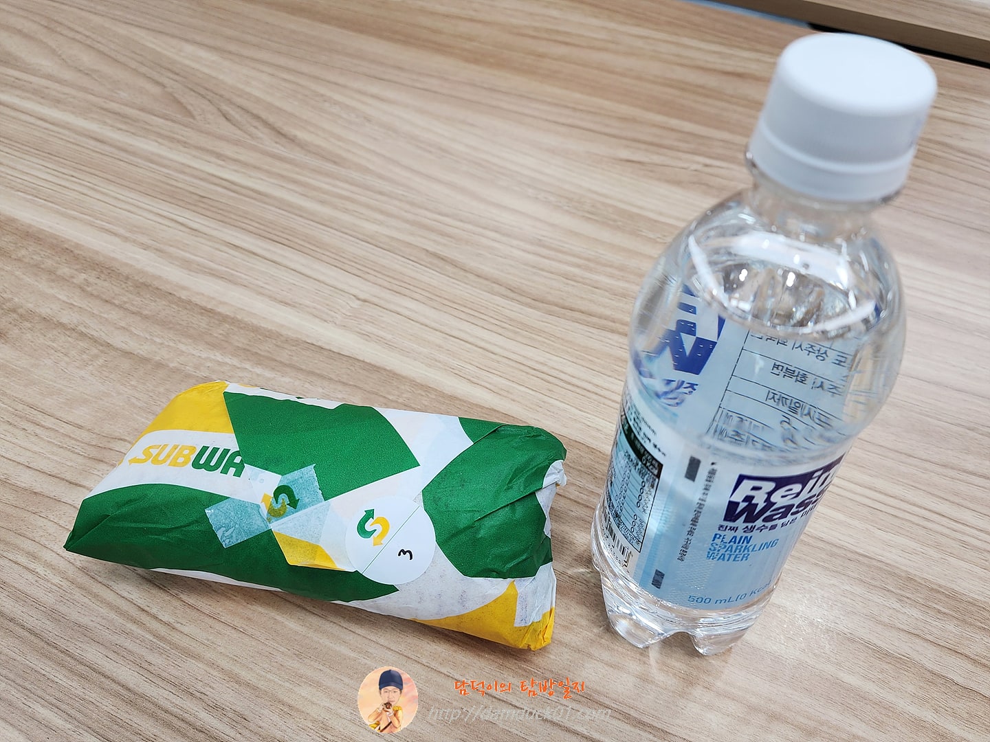 서브웨이 스파이시 이탈리안과 라인바싸 탄산수