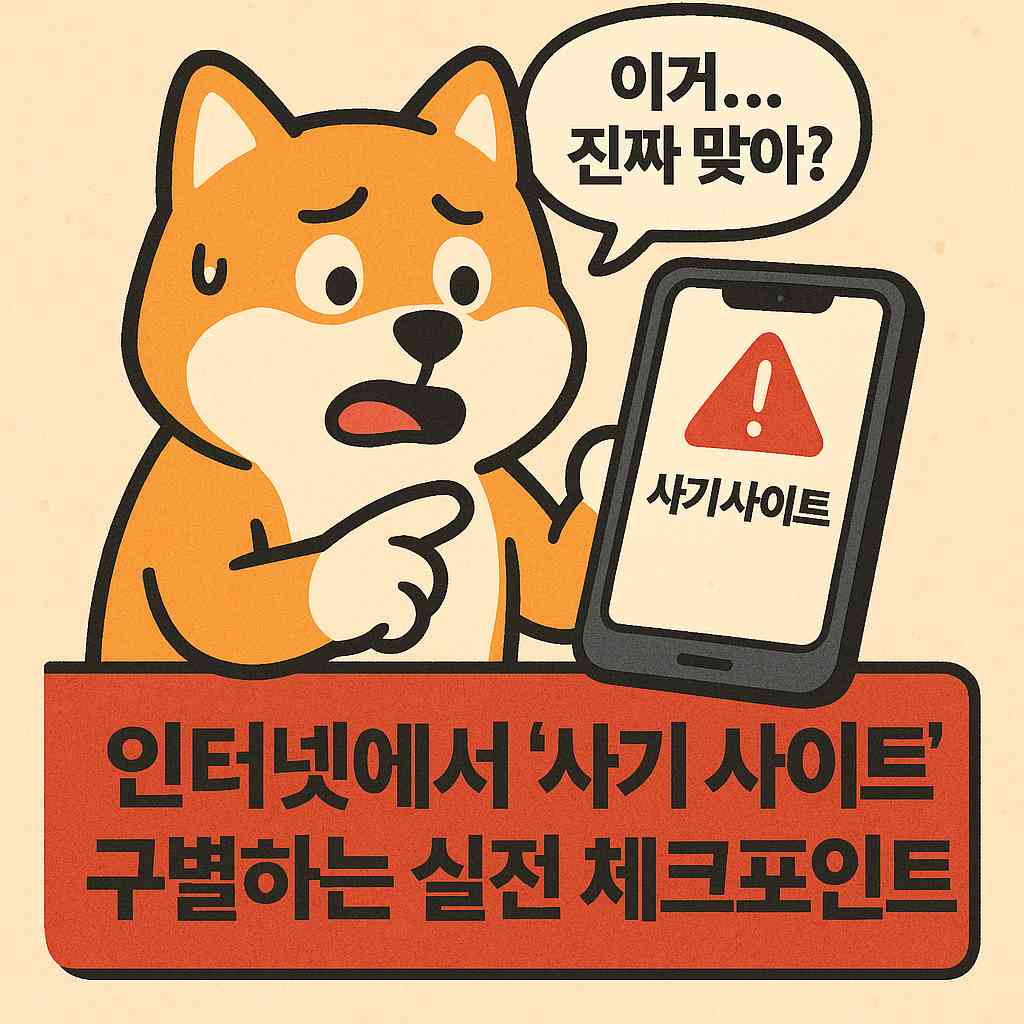 인터넷에서 &lsquo;사기 사이트&rsquo; 구별하는 실전 체크포인트