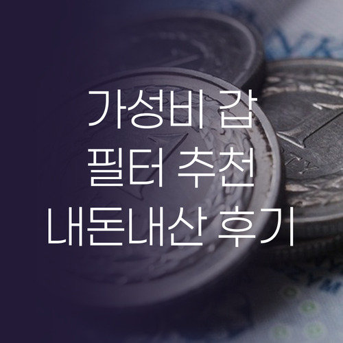 가성비 갑 무선청소기 필터 추천! 내..