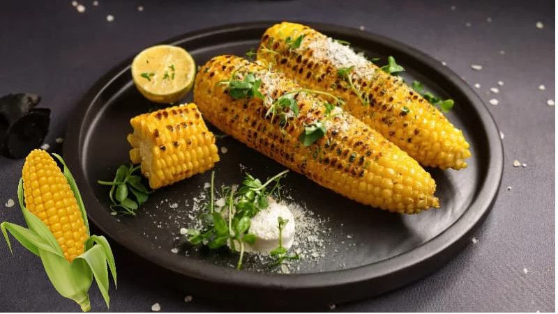 버터구이 옥수수: 해동 후 팬에 구워 버터+소금 한 스푼
