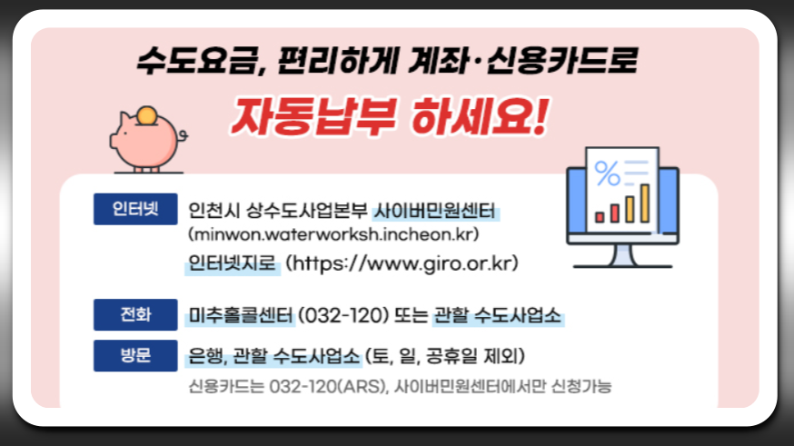 인천 수도요금 납부