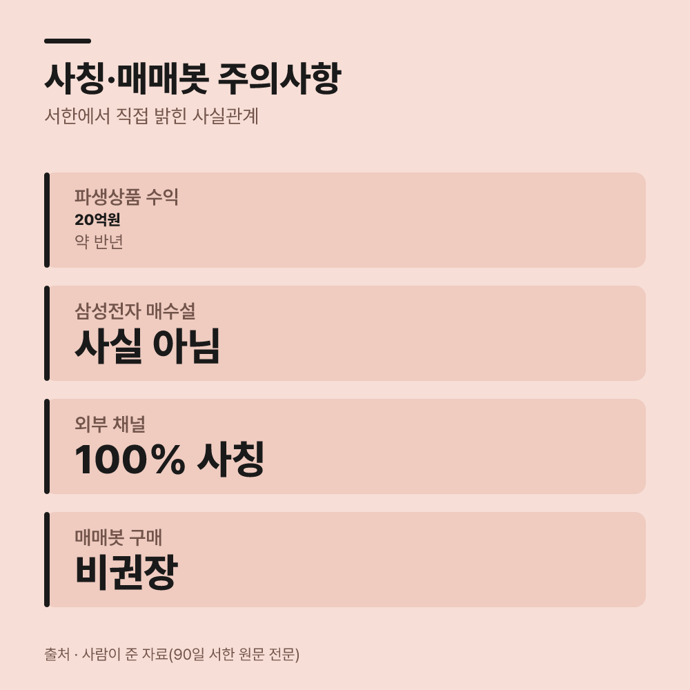 4. 사칭 행위와 매매봇 판매에 관한 당부사항