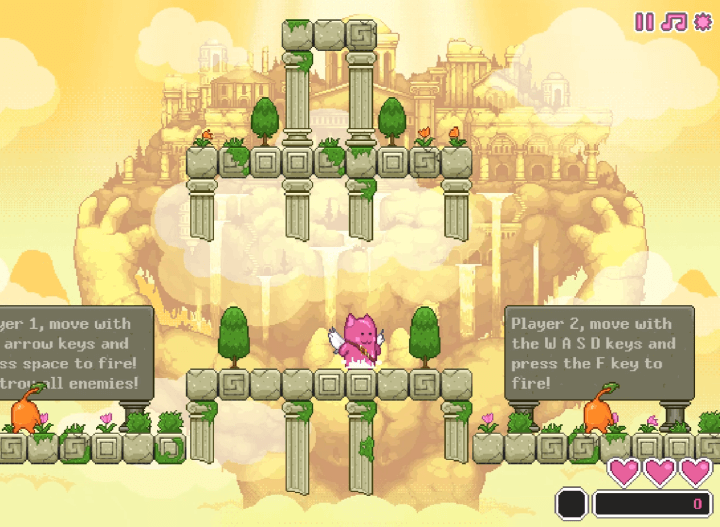 트윈샷2-플래시게임-시작-화면