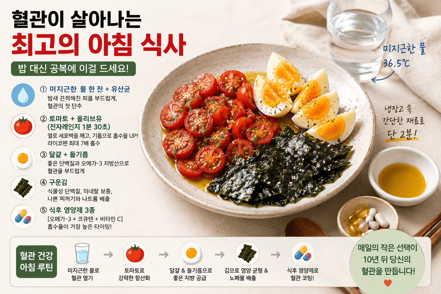 혈관이 살아나는 아침 식사