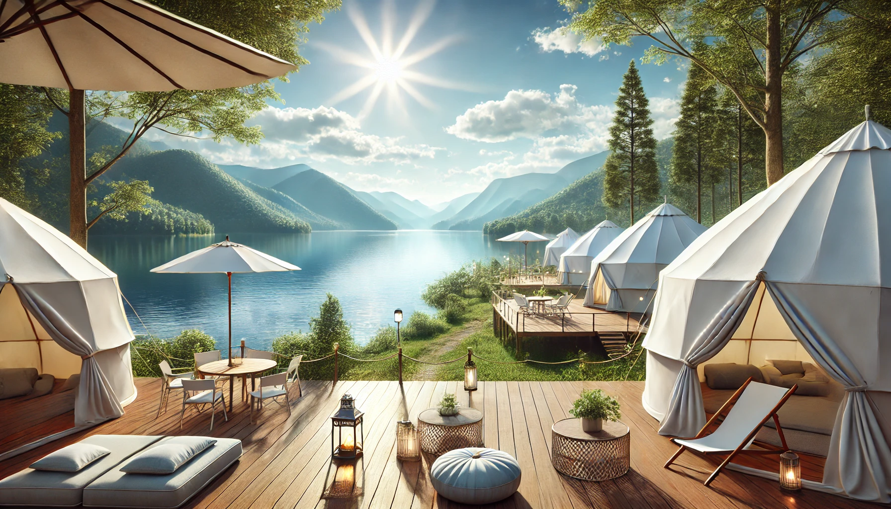 가평 청평호 글램핑