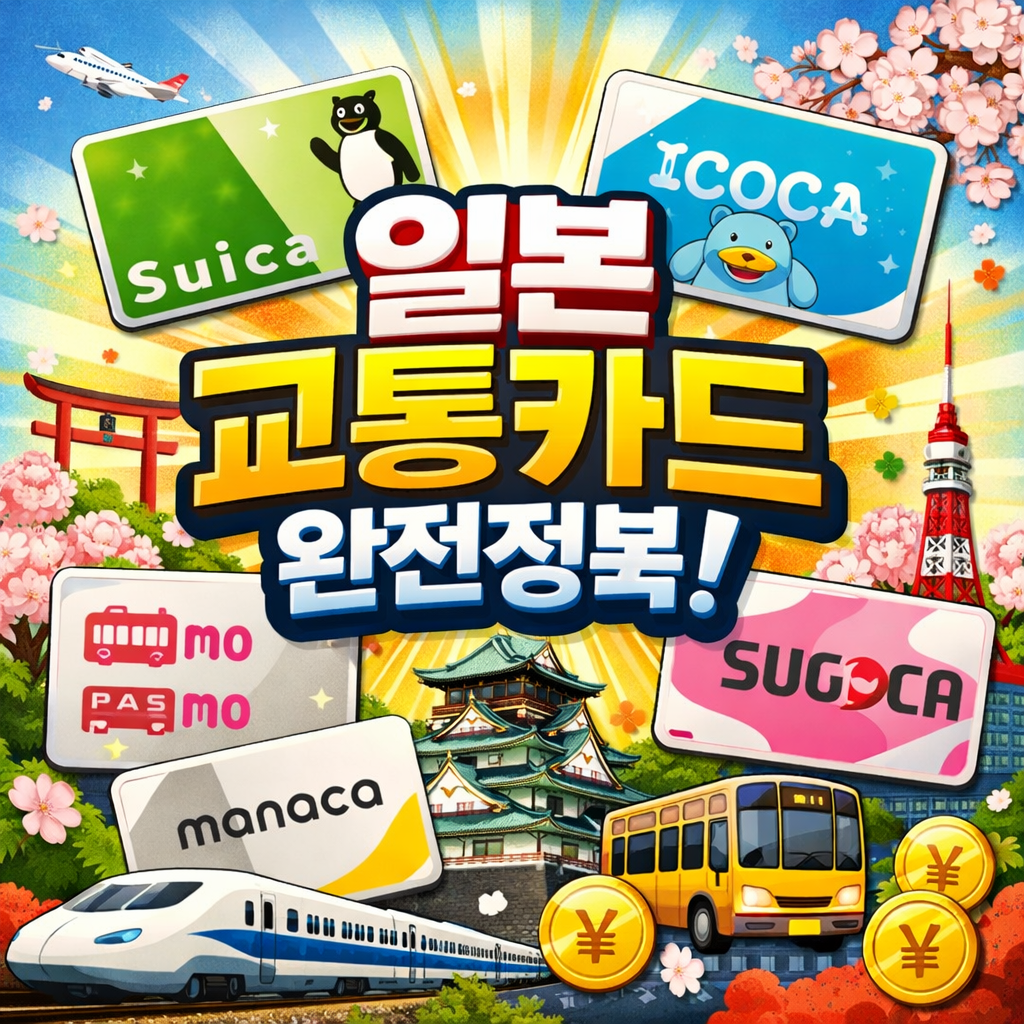 일본 교통카드 완벽 가이드 (IC카드 구매, 에어리어 구분, 사용 주의점)