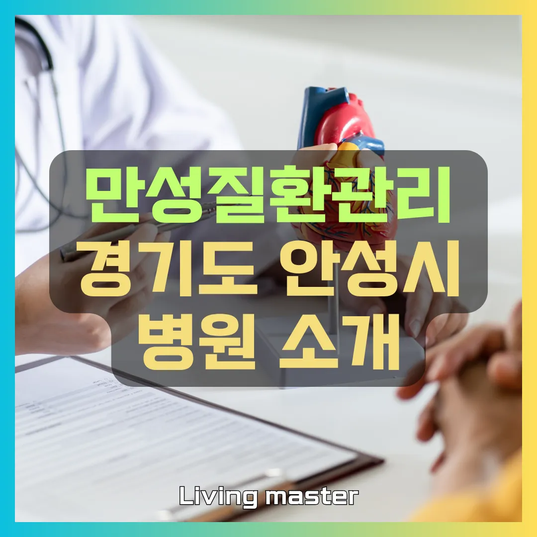 만성질환관리 경기도 안성시 지역 병원 소개