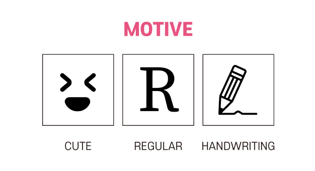 혀니도로롱 서체의 모티브