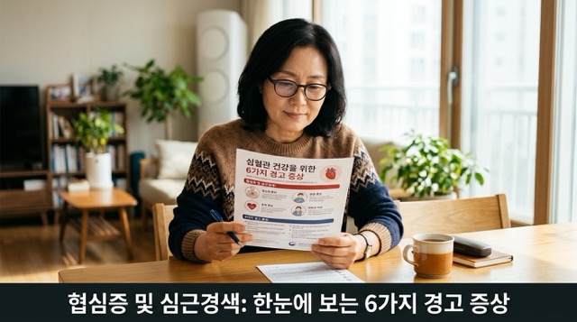 상동맥질환 전조증상 6가지 비교 정리