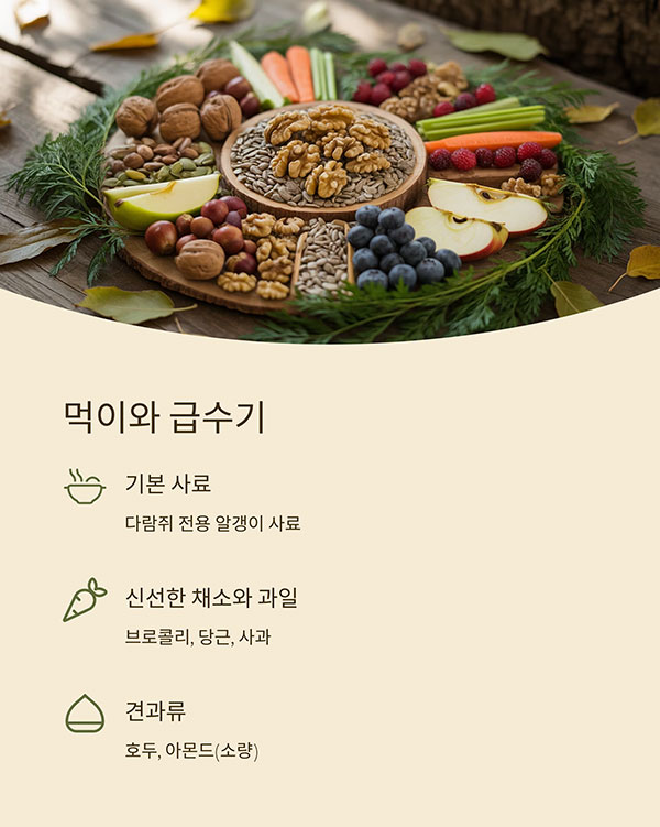 먹이와 급수기