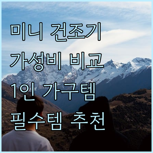 가성비 미니 건조기 추천 한경희 위닉..