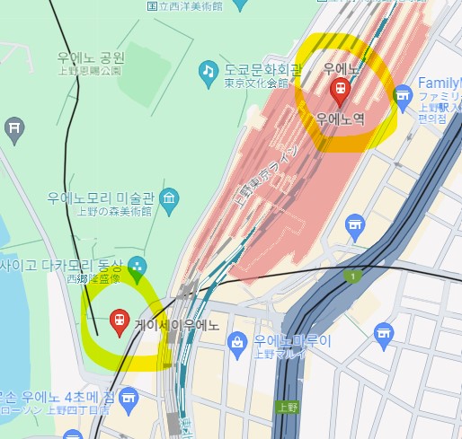 케이세이 우에노 역