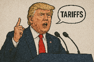 관세 기자회견 이미지