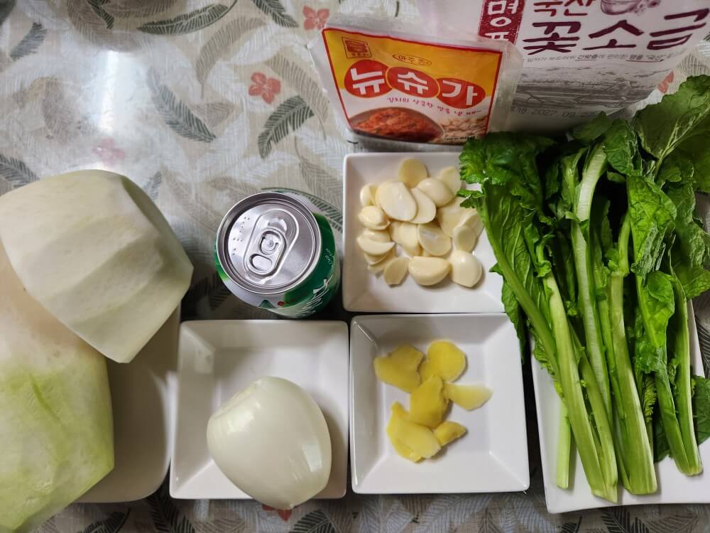 동치미 만드는 방법 제주무 동치미 국수 레시피 영양만점