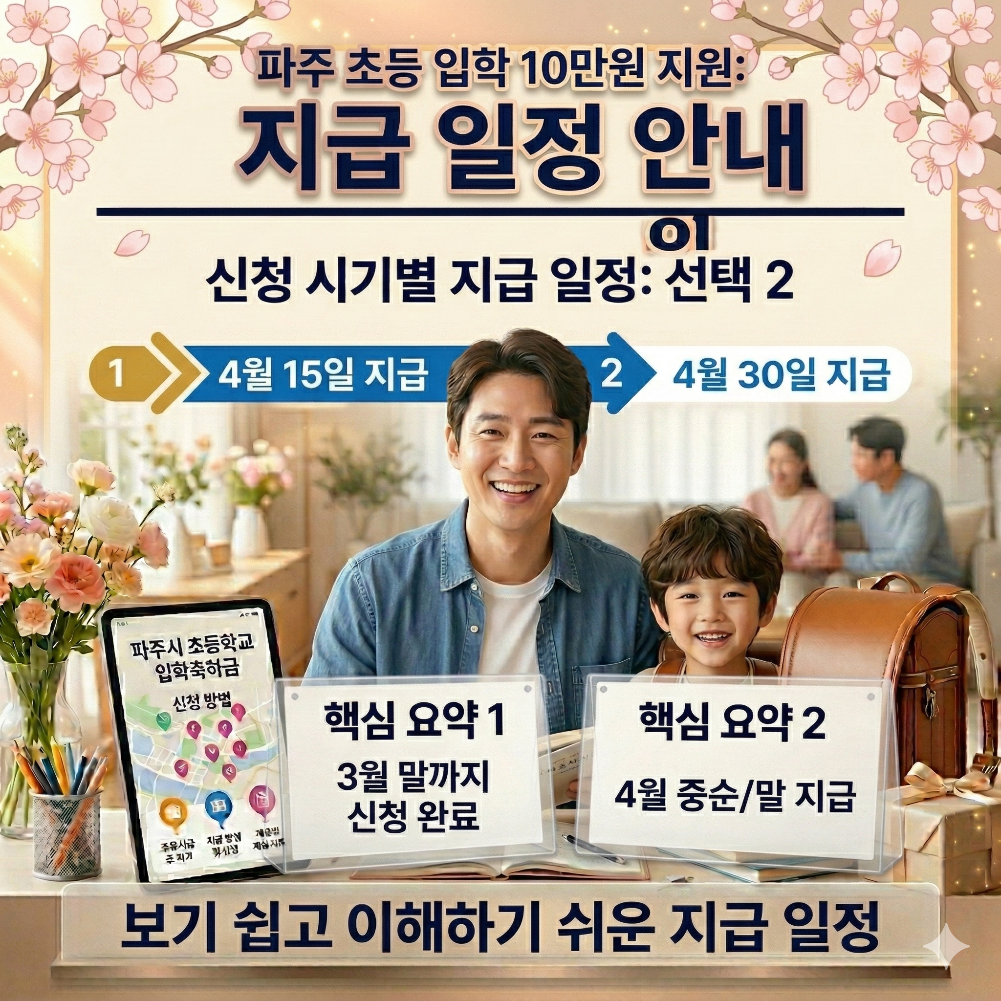 파주 초등 입학 10만원 지원, 신청 안 하면 손해