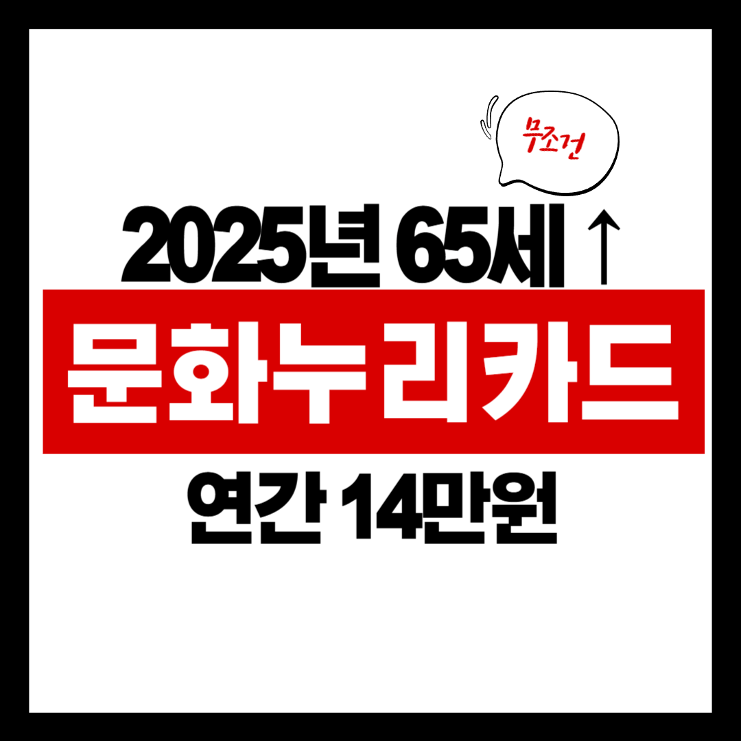 문화누리카드: 65세 이상 어르신을 위한 문화생활 지원 총정리 (2025년 기준)