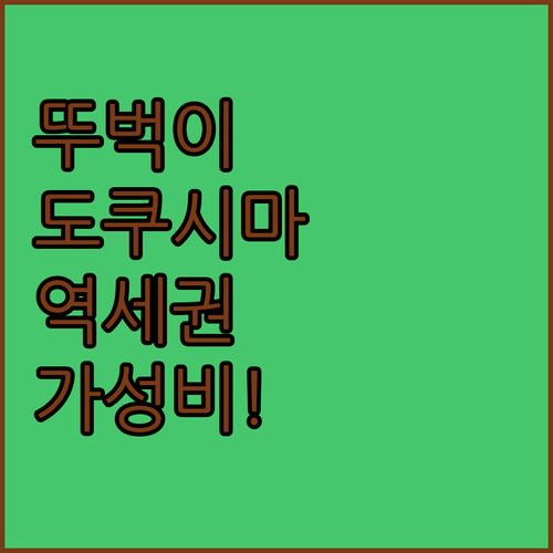 뚜벅이 도쿠시마 여행 필수 코스 이온..