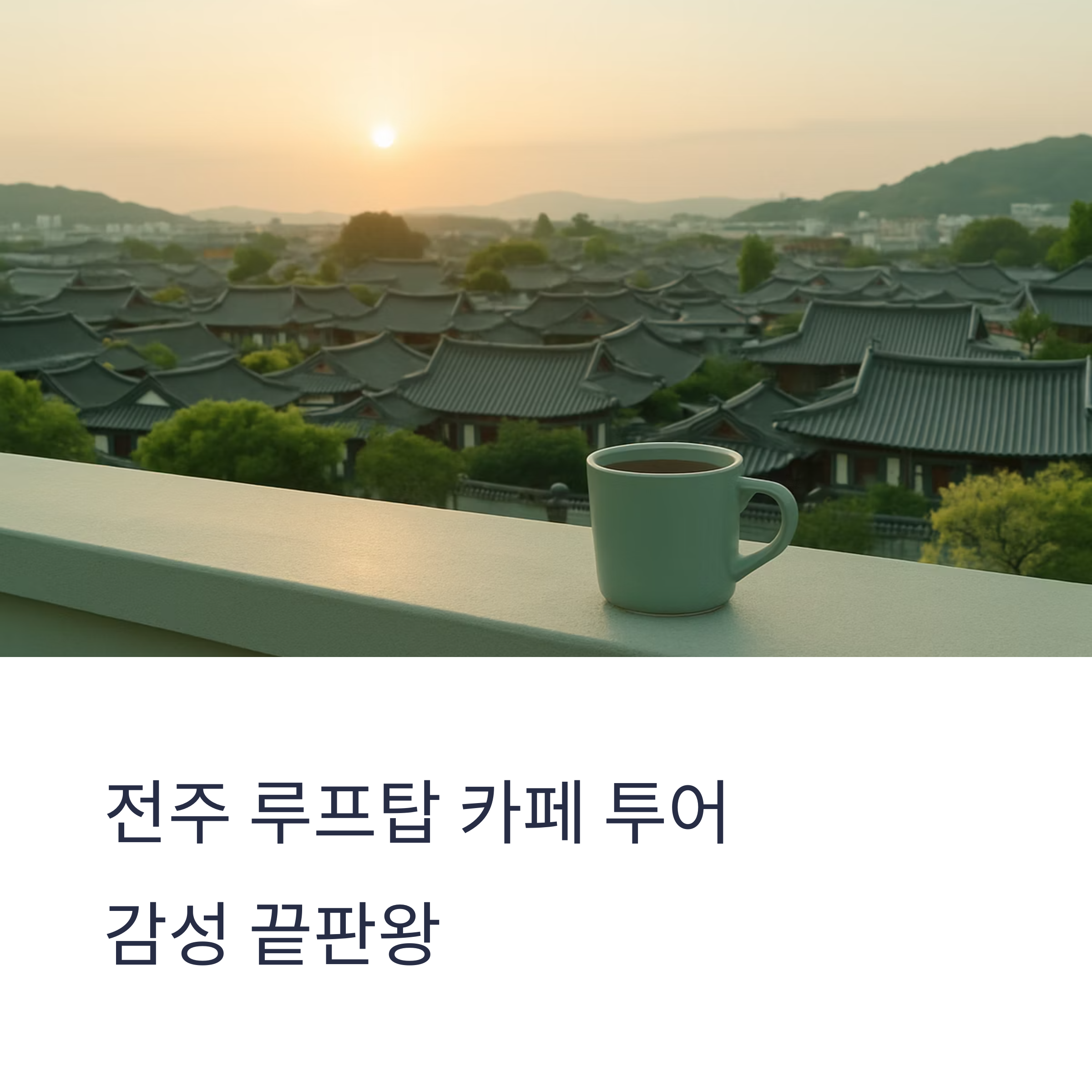전주 루프탑 카페 투어, 감성 끝판왕