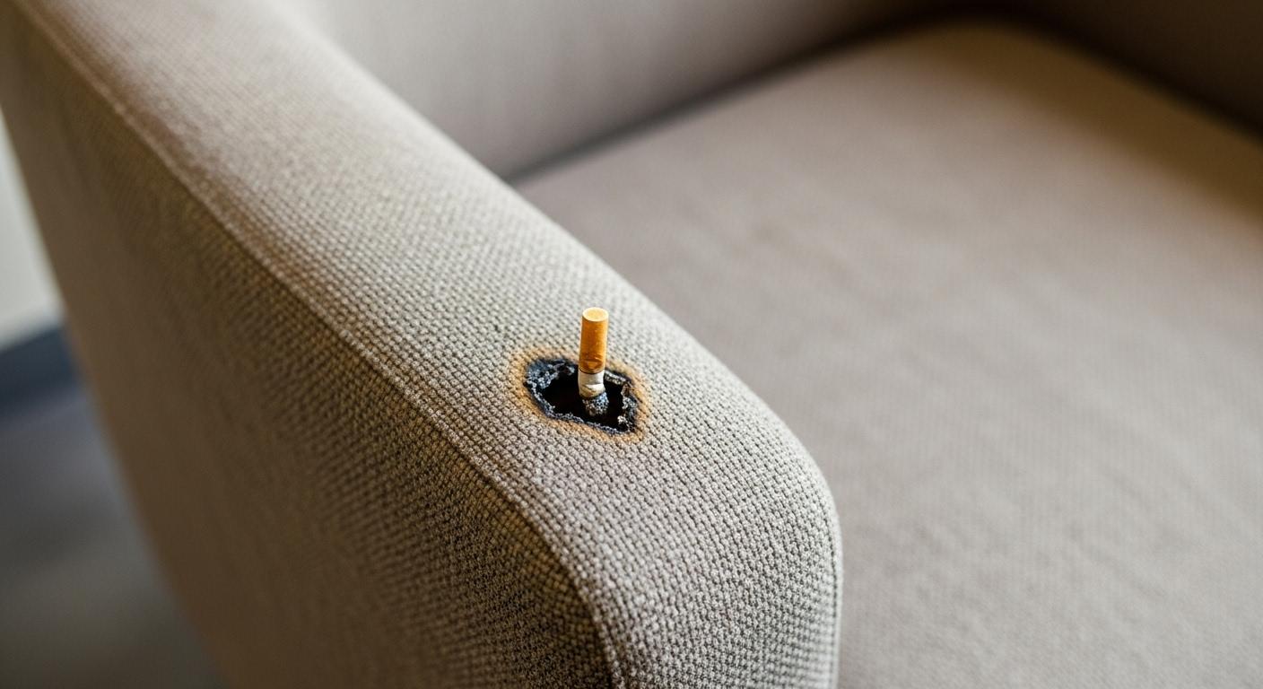 패딩 담배빵 수선