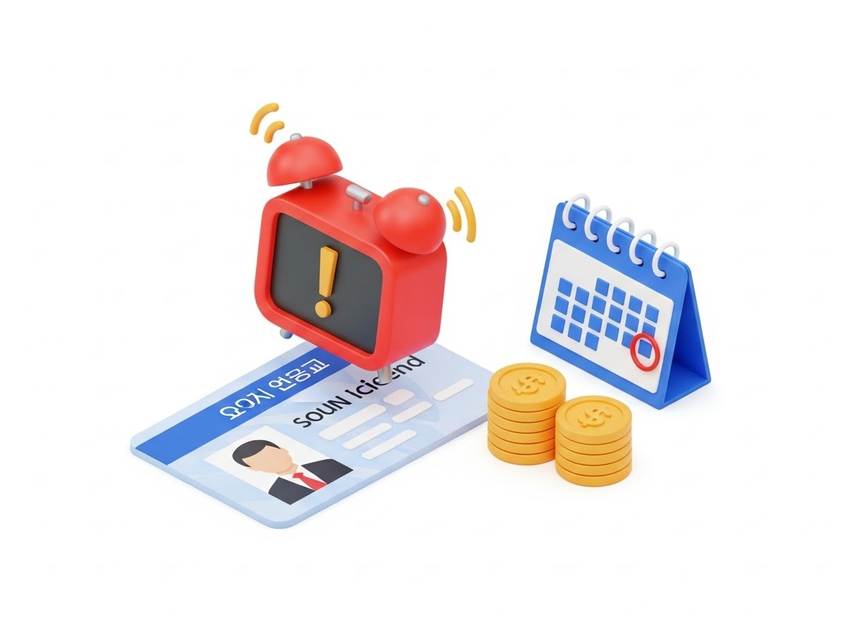 운전면허증 갱신기간 초과 과태료