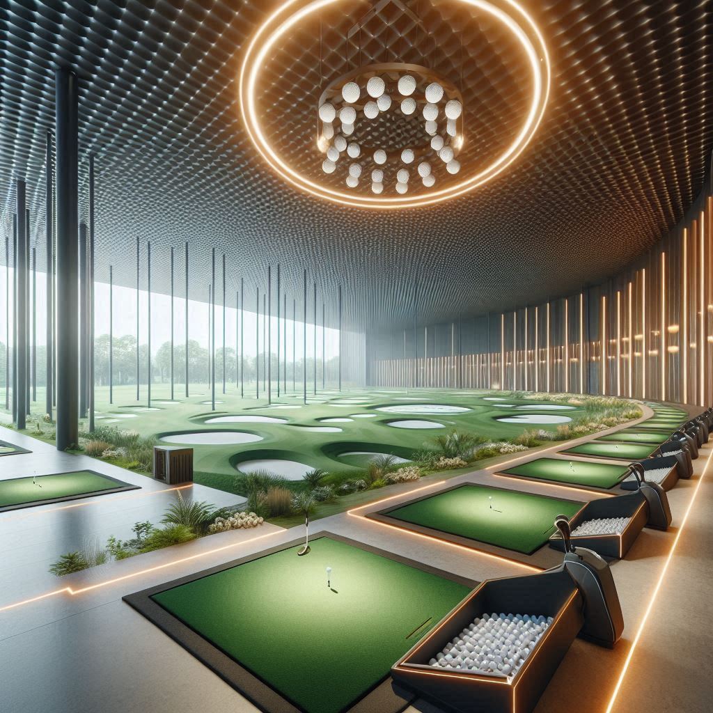 실내골프연습장 배경