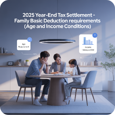 2025 연말정산 부양가족 기본공제 요건 이미지