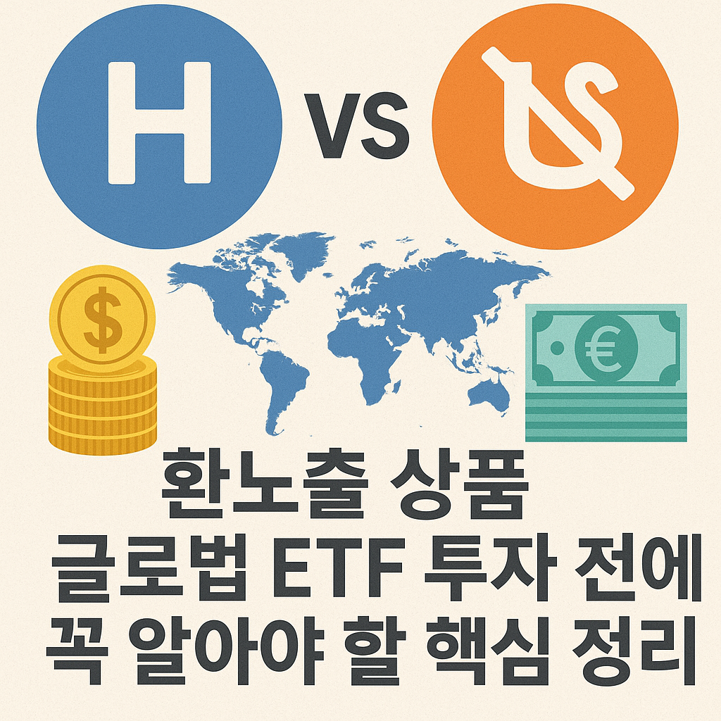 환헤지(H) vs 환노출 상품 글로벌 ETF 투자 전에 꼭 알아야 할 핵심 정리